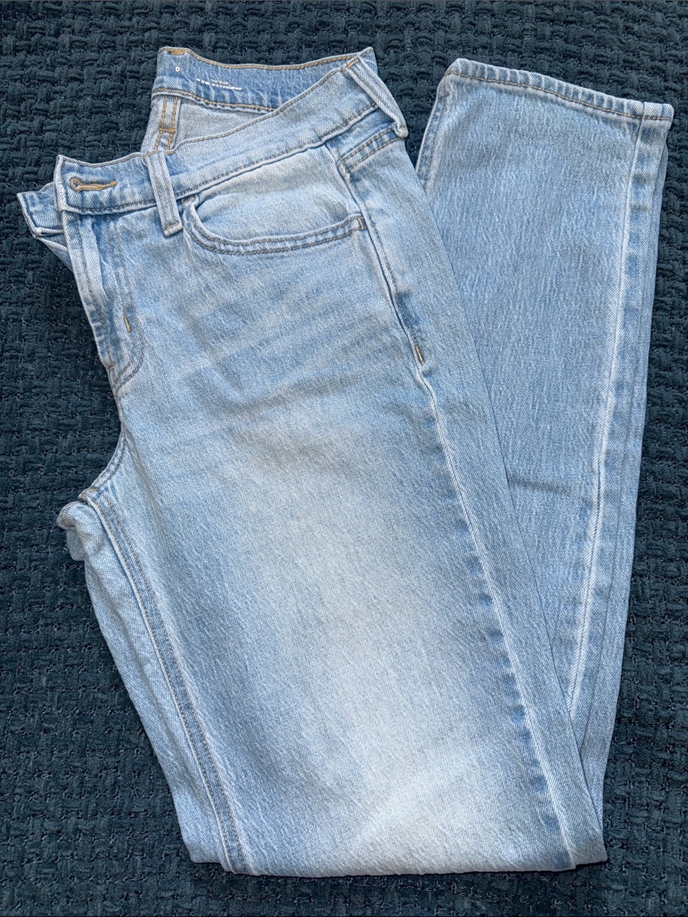 Old Navy Light Blue Straight-Leg Jeans